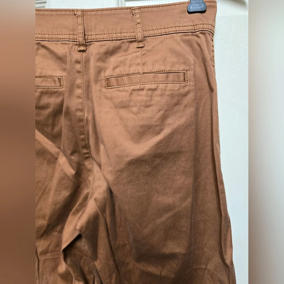 Madewell Women’s Cotton Wide Leg Crop Pants  Rustic Brown Sz25 - Picture 7 of 10